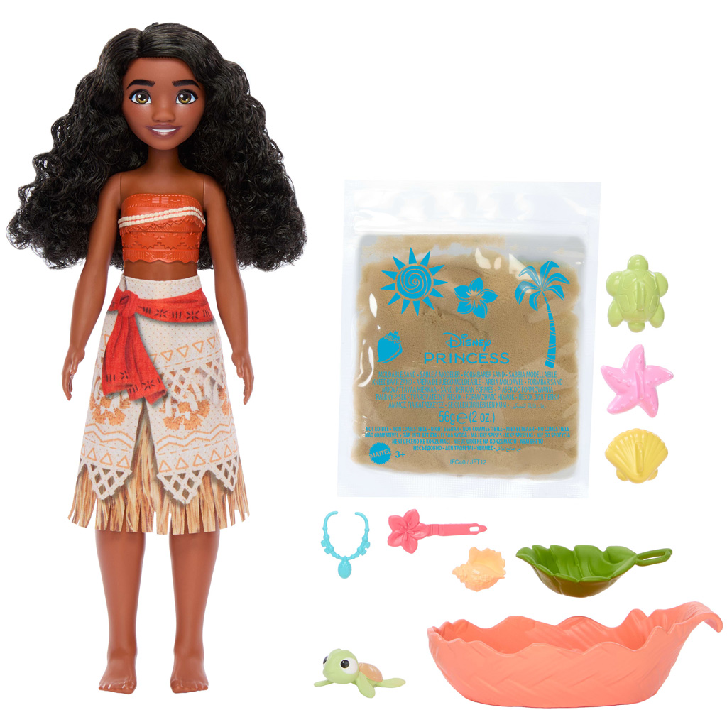 Disney Prinzessinnen: Vaiana 2 Strand-Spielset mit Sand – Mattel kép 4