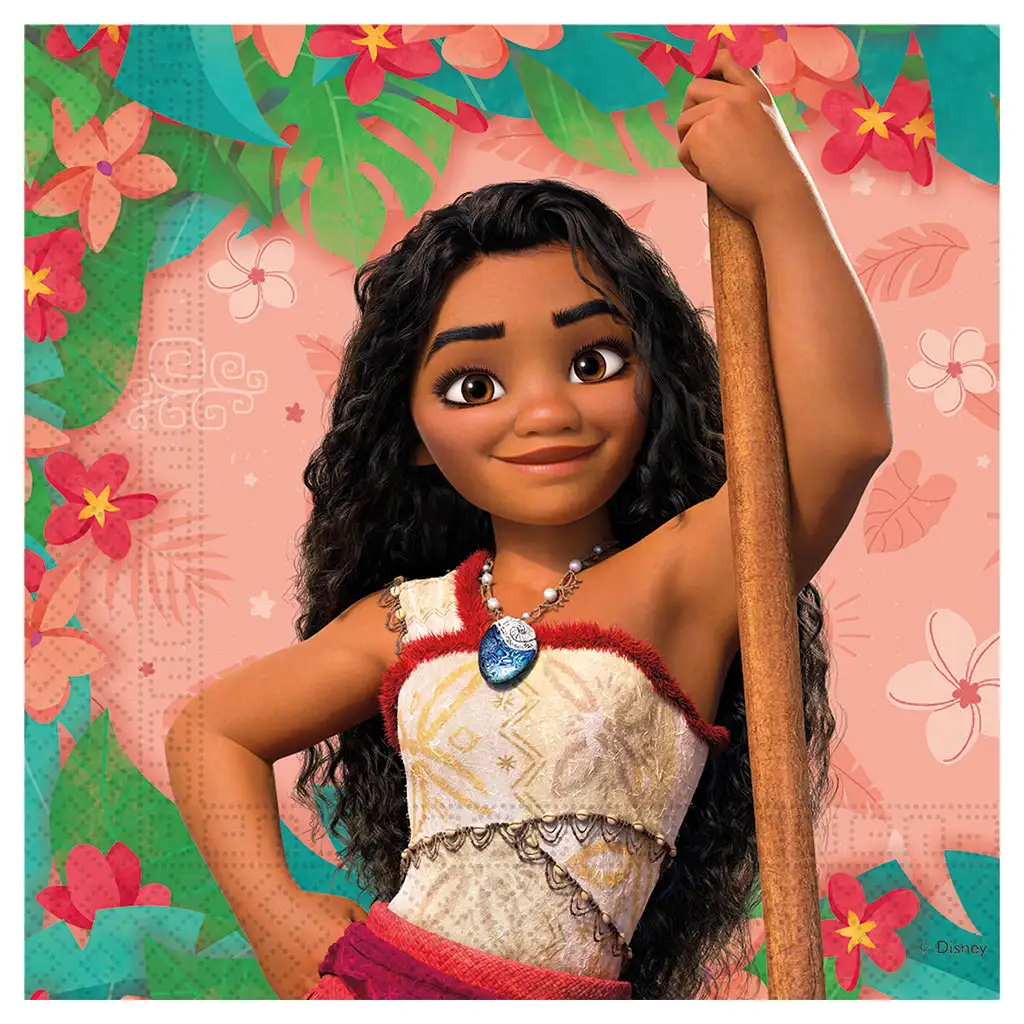 Disney+Prinzessinnen Vaiana 2-lagige 20er-Pack Servietten