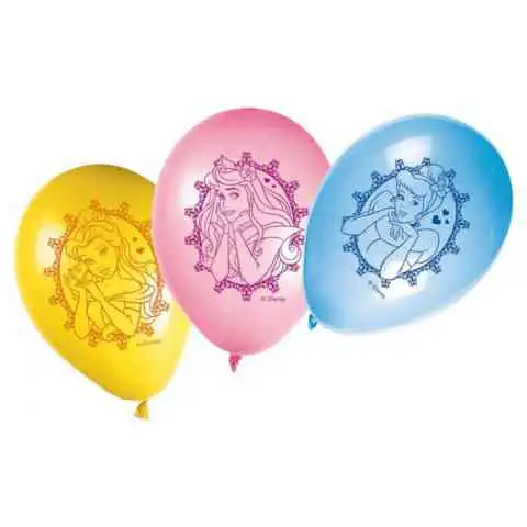 Disney+Prinzessinnen bunte Party-Luftballons 8er-Set