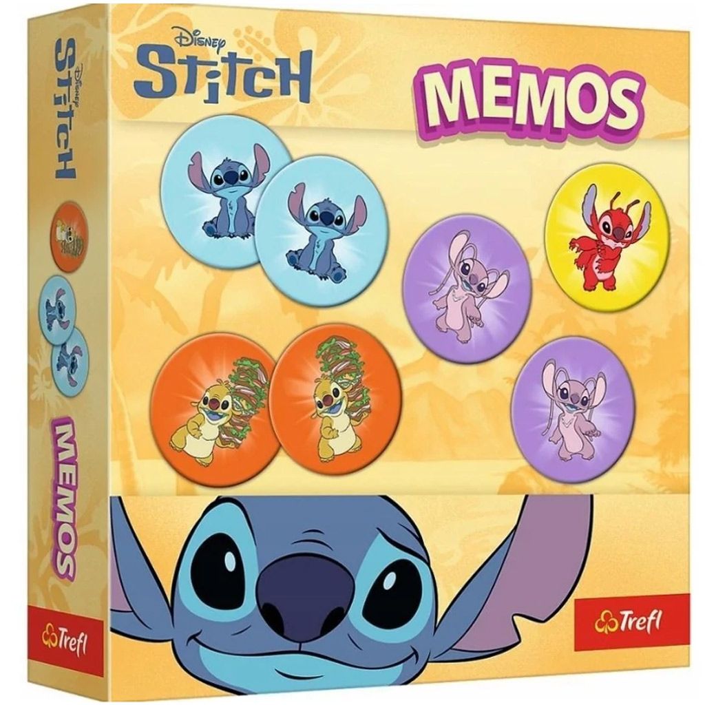 Disney Stitch Memory-Spiel - Trefl kép 1