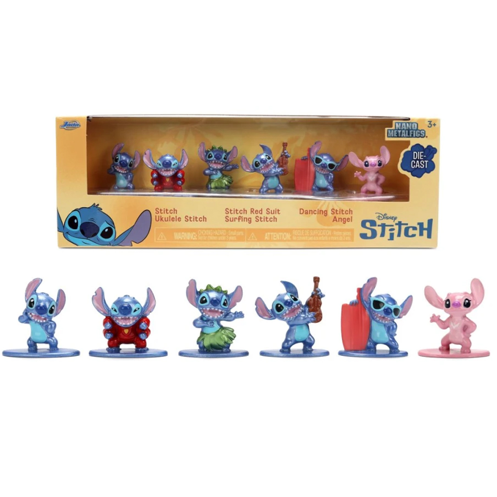 Disney Stitch Nano Metallfigur 6er-Set - Jada Toys