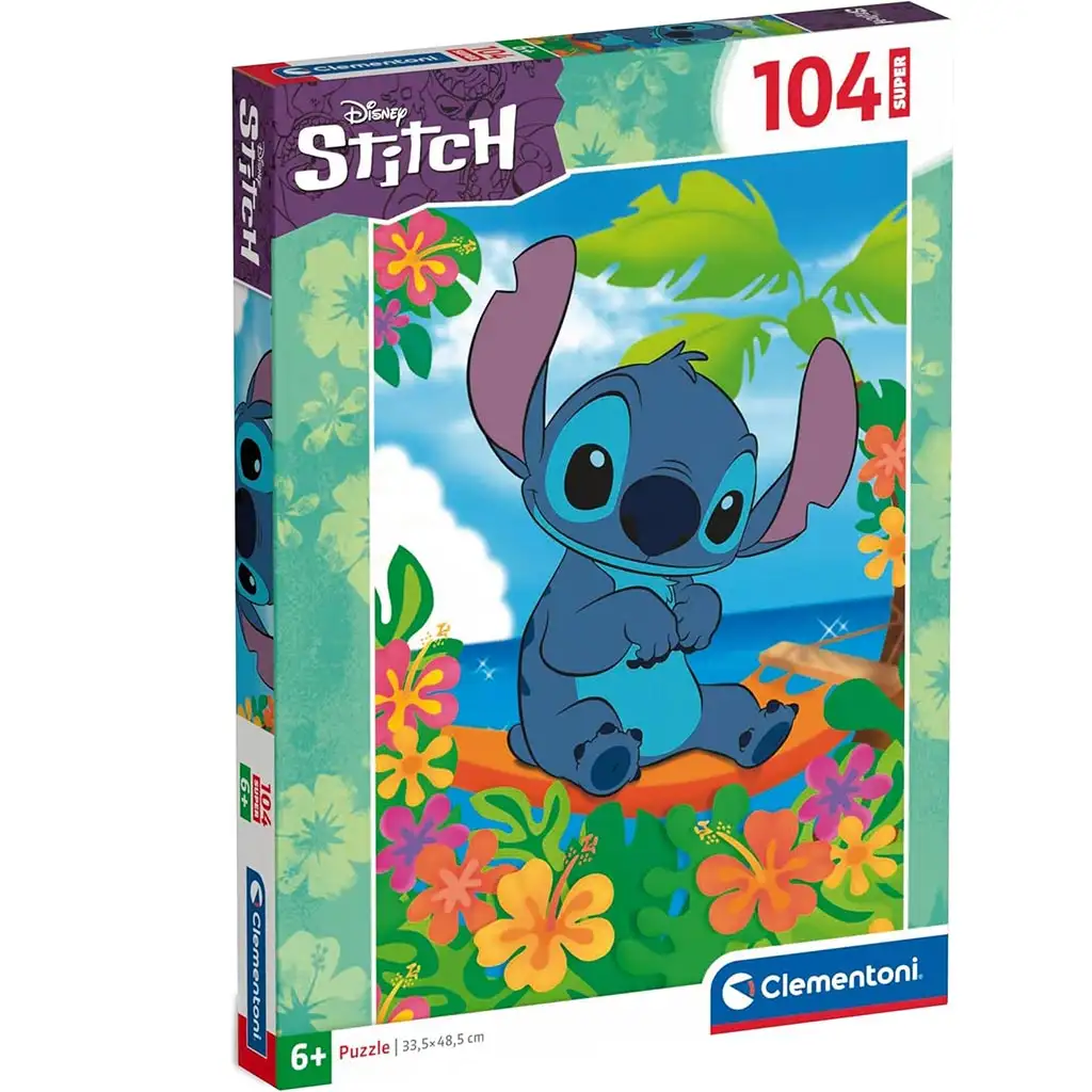 Disney+Stitch im Urlaub 104-teiliges Super-Puzzle - Clementoni