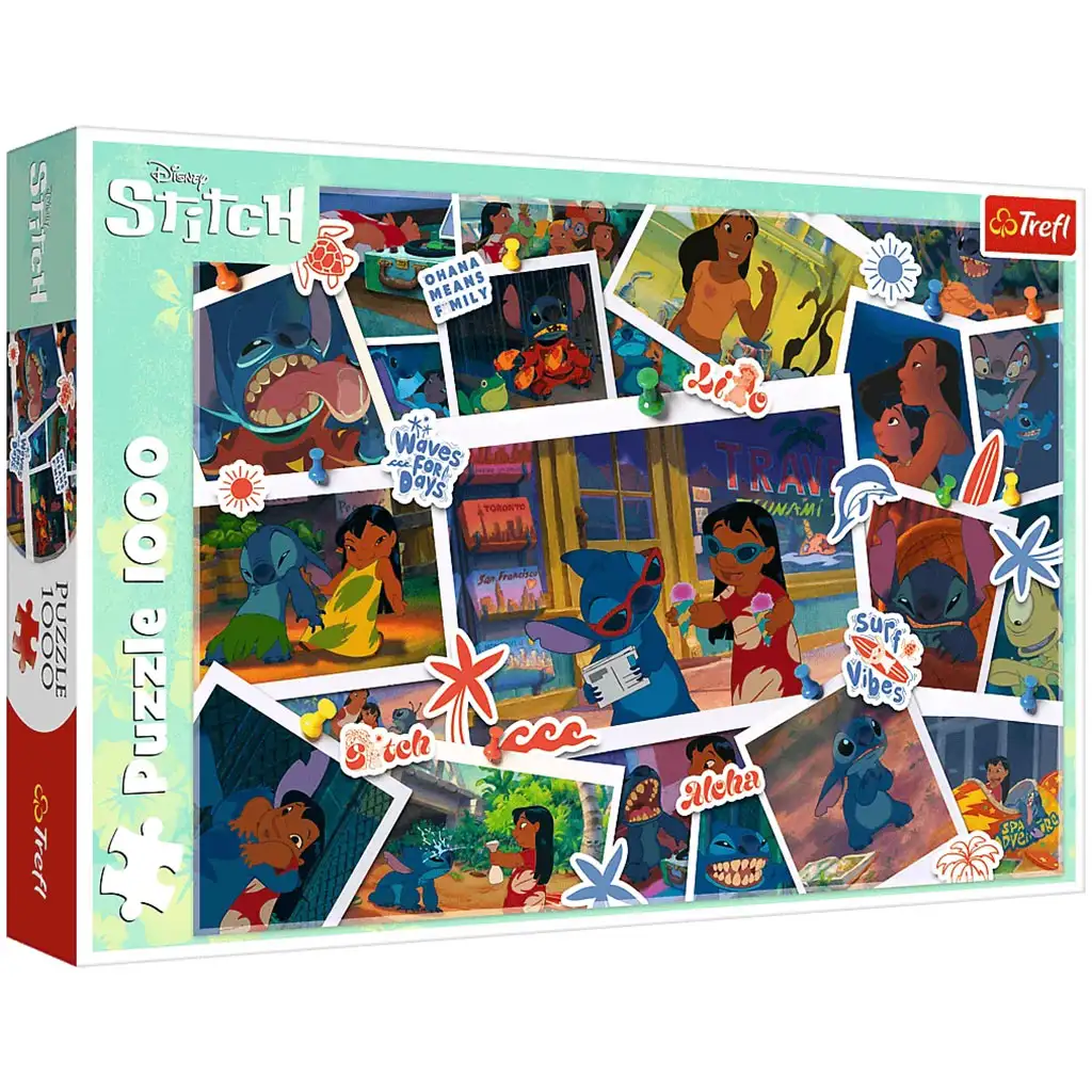 Disney: Stitch süße Erinnerungen 1000-teiliges Puzzle - Trefl