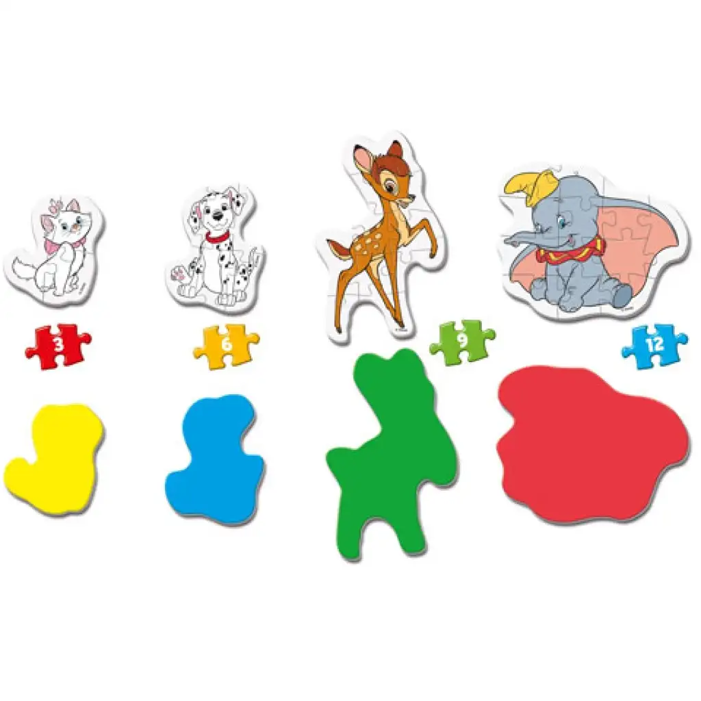 Disney+ Tiere 4-in-1 Puzzle-Set - Clementoni kép 2