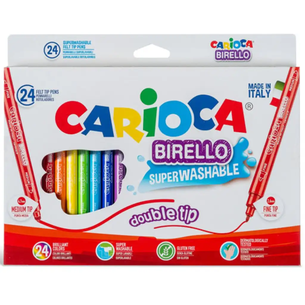 Doppelseitiges Filzstift-Set 24 Stück - Carioca