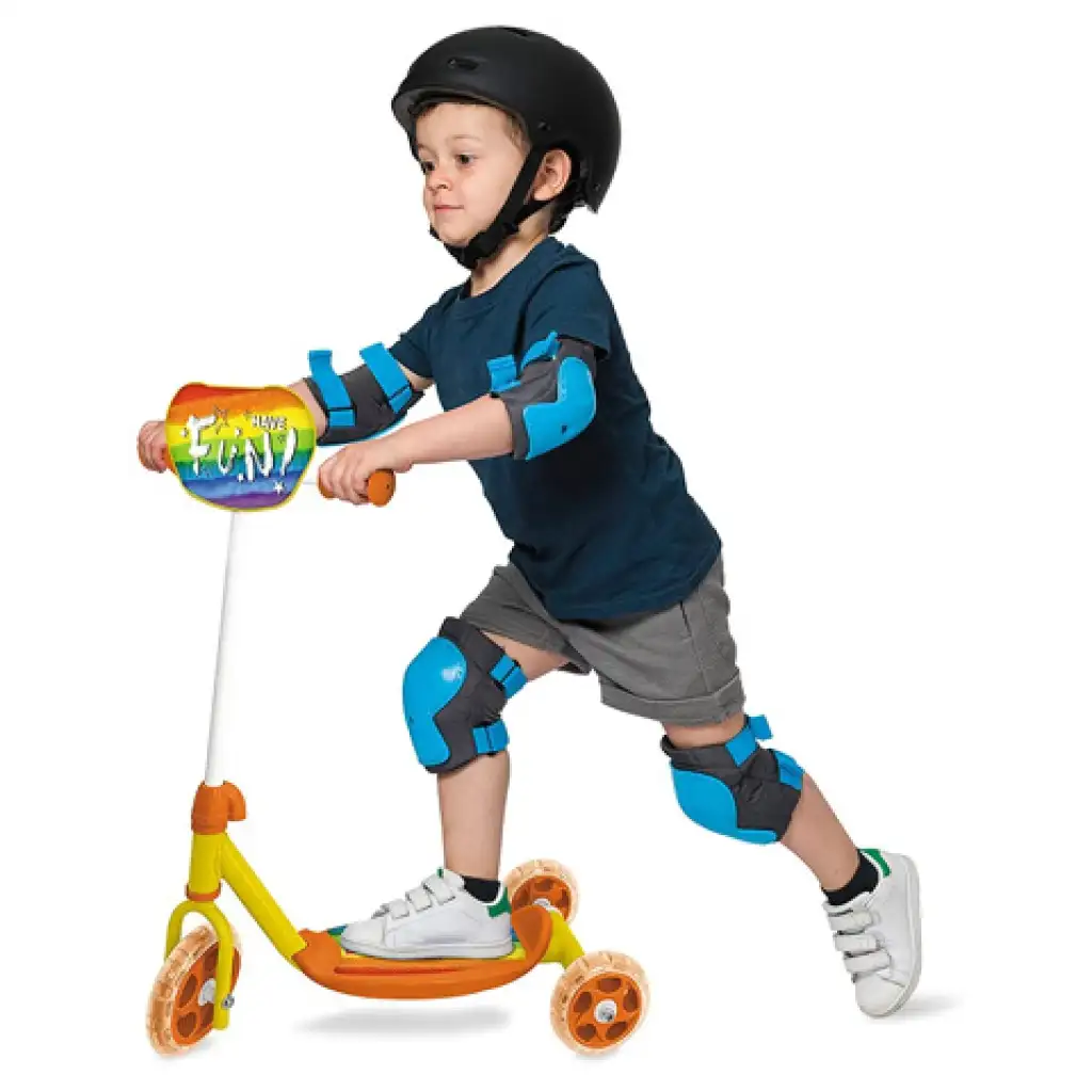 Dreirad-Roller mit Regenbogenmuster - Mondo Toys kép 3