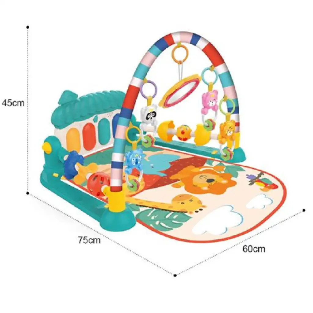 Dschungel-Spielmatte mit eingebautem Klavier kép 2