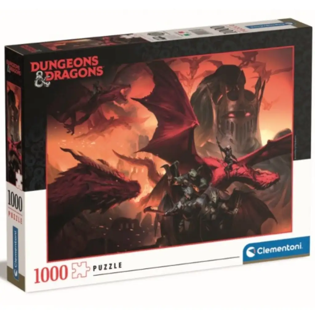 Dungeons & Dragons: Roter Drache HQC 1000-teiliges Puzzle - Clementoni