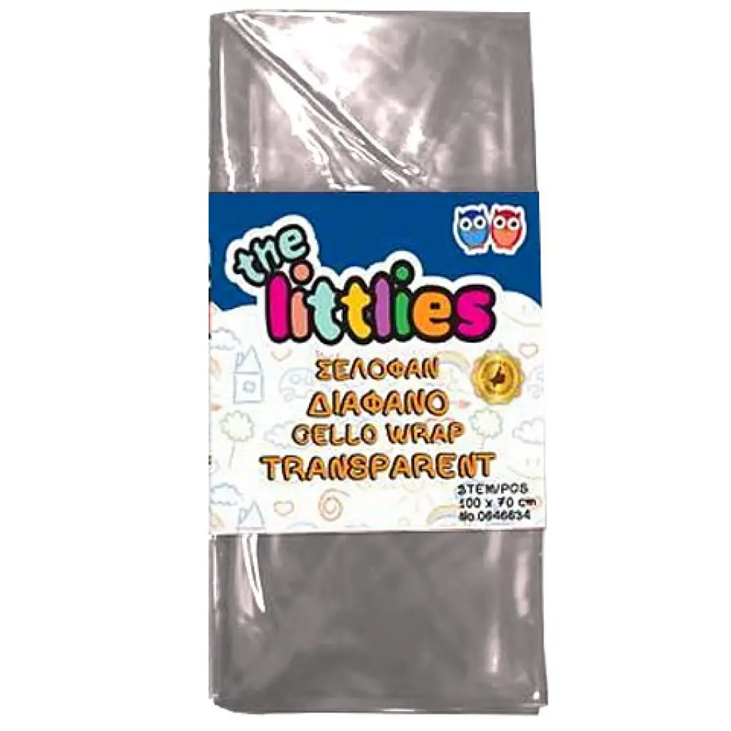 Durchsichtige Zellophan-Verpackungsfolie 70x100cm 2 Bögen