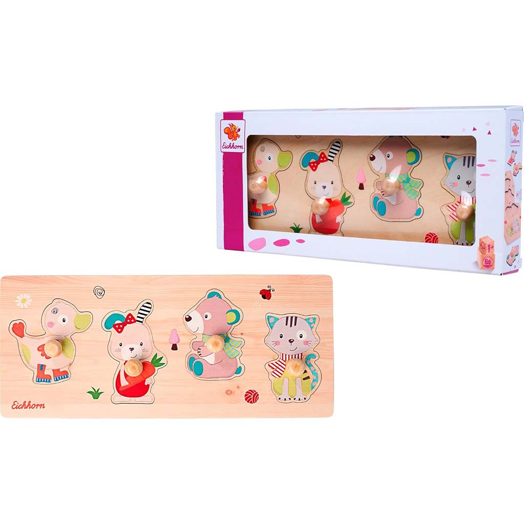 Eichhorn: Holzpuzzle "Niedliche Freunde" - Simba Toys