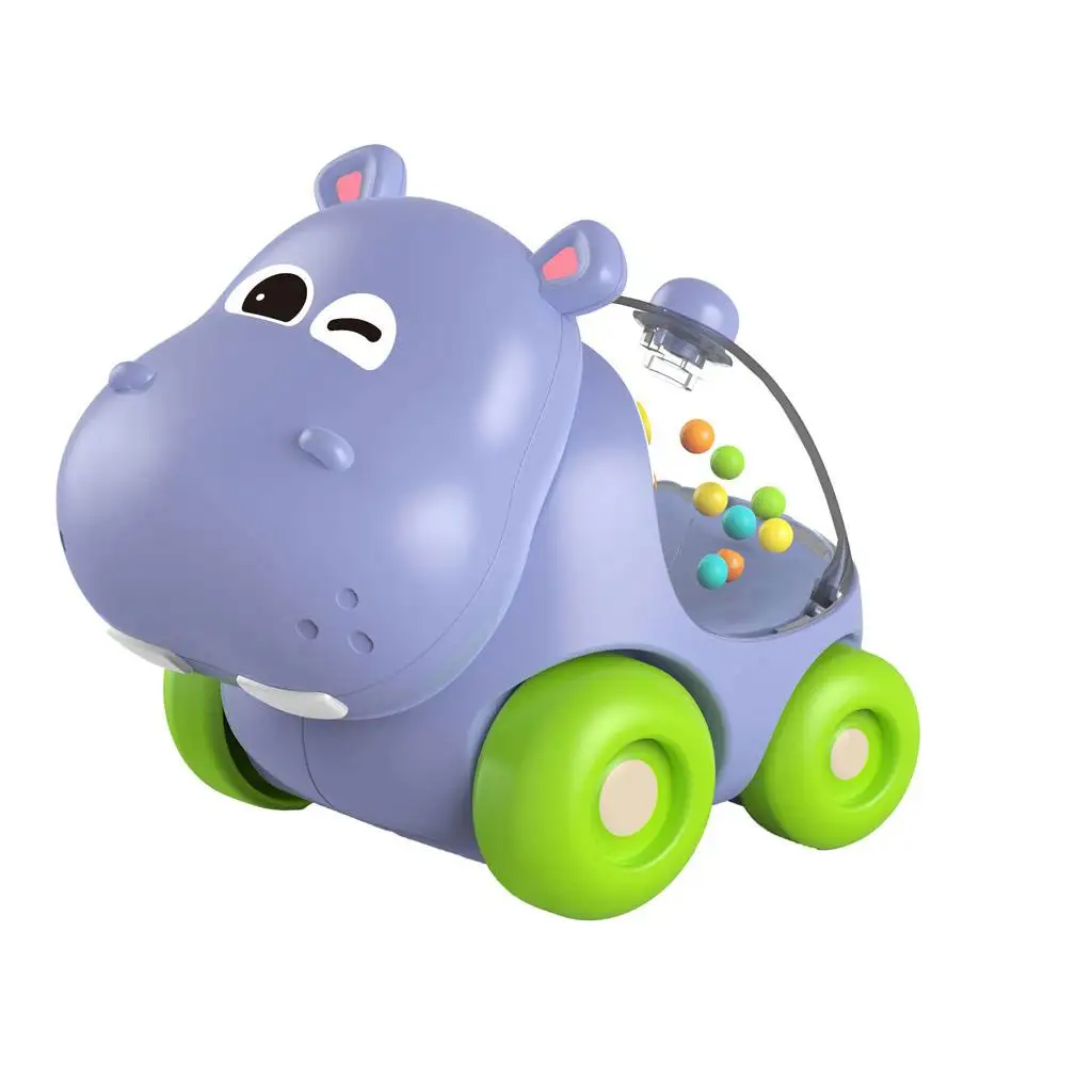 Ein Auto mit einem rollenden Nilpferd kép 2