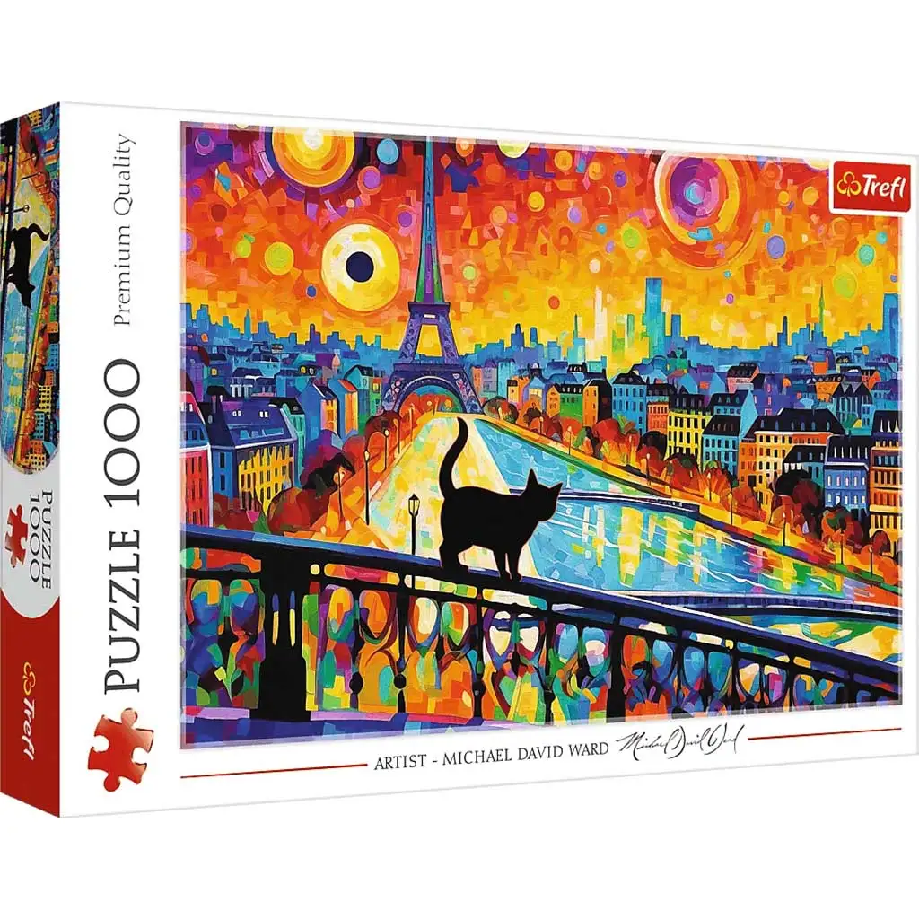 Eine Katze in Paris 1000-teiliges HQ-Puzzle - Trefl