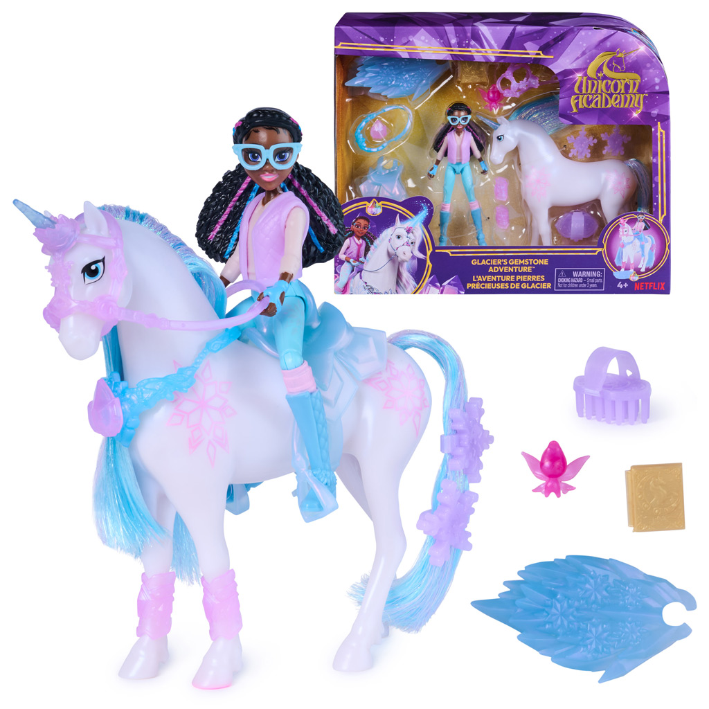 Einhorn-Akademie: Glaciers juwelenbesetztes Abenteuer Story-Paket - Spin Master
