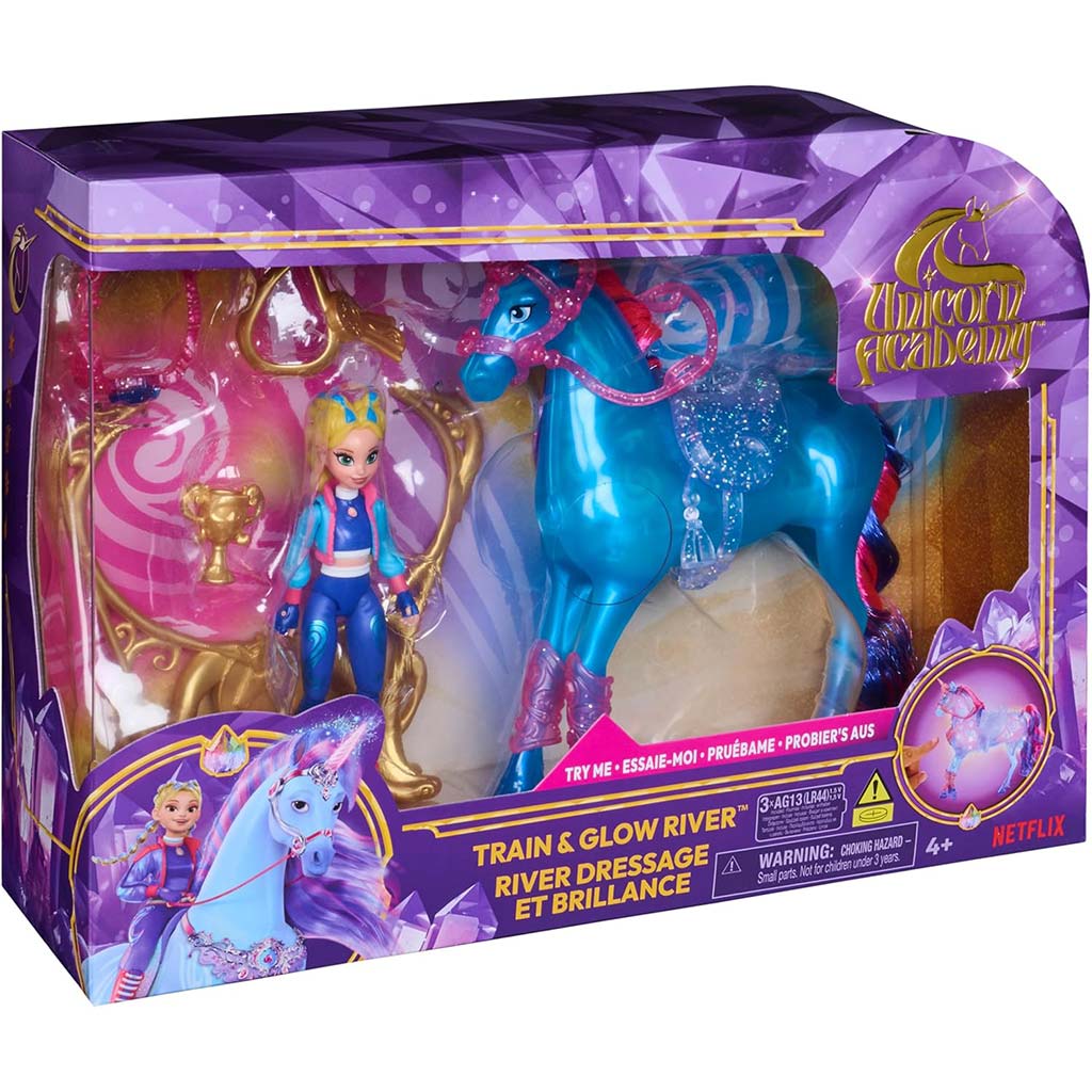 Einhorn-Akademie: Leuchtendes Einhorn River mit Zubehör - Spin Master