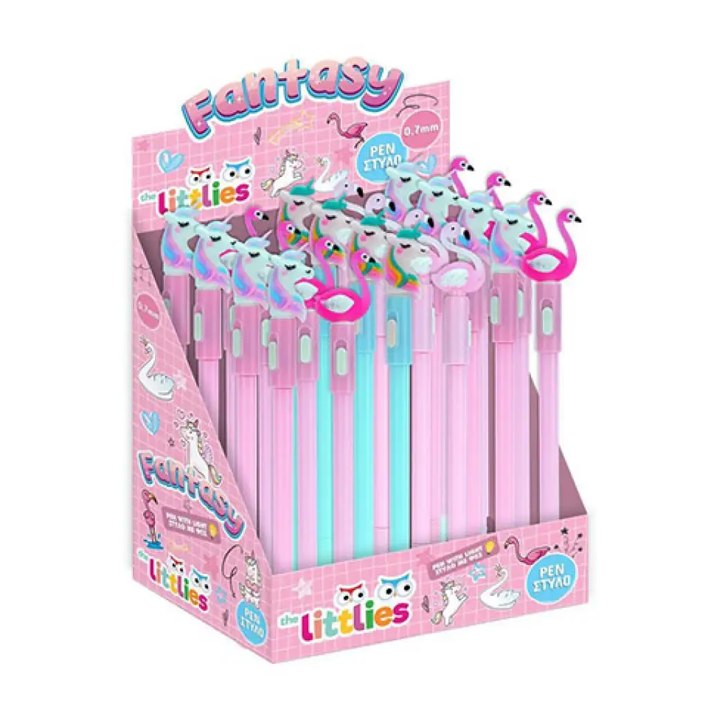 Einhorn/Flamingo Kugelschreiber mit LED