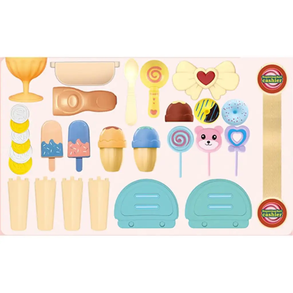 Eiscreme-Herstellungsset in einem zusammenklappbaren Koffer, 25-teiliges Set kép 2