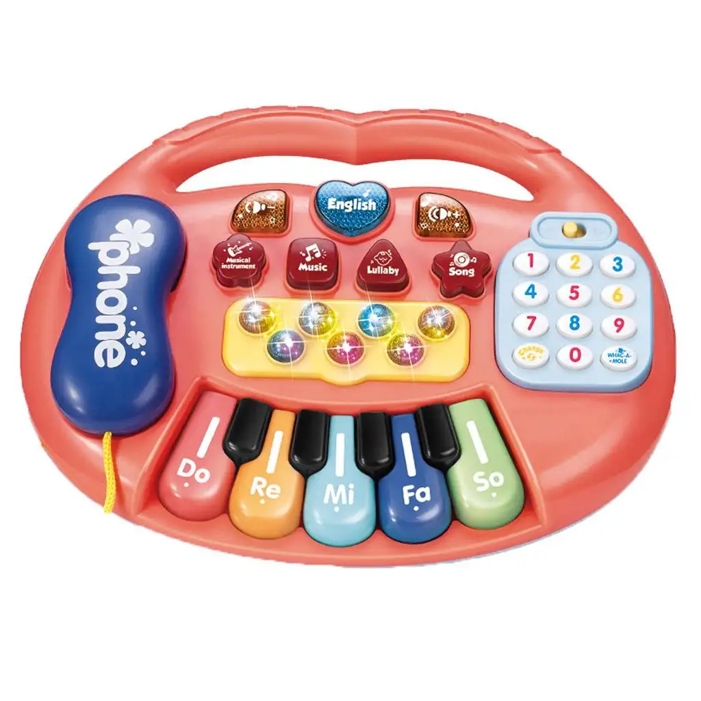 Elektrisches Baby-Klavier mit Licht und Ton, in zwei Varianten, 1 Stück kép 4