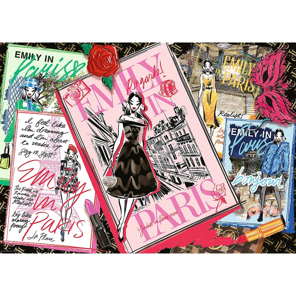 Emily in Paris: Modezeitschriften 1000-teiliges Puzzle – Trefl kép 2
