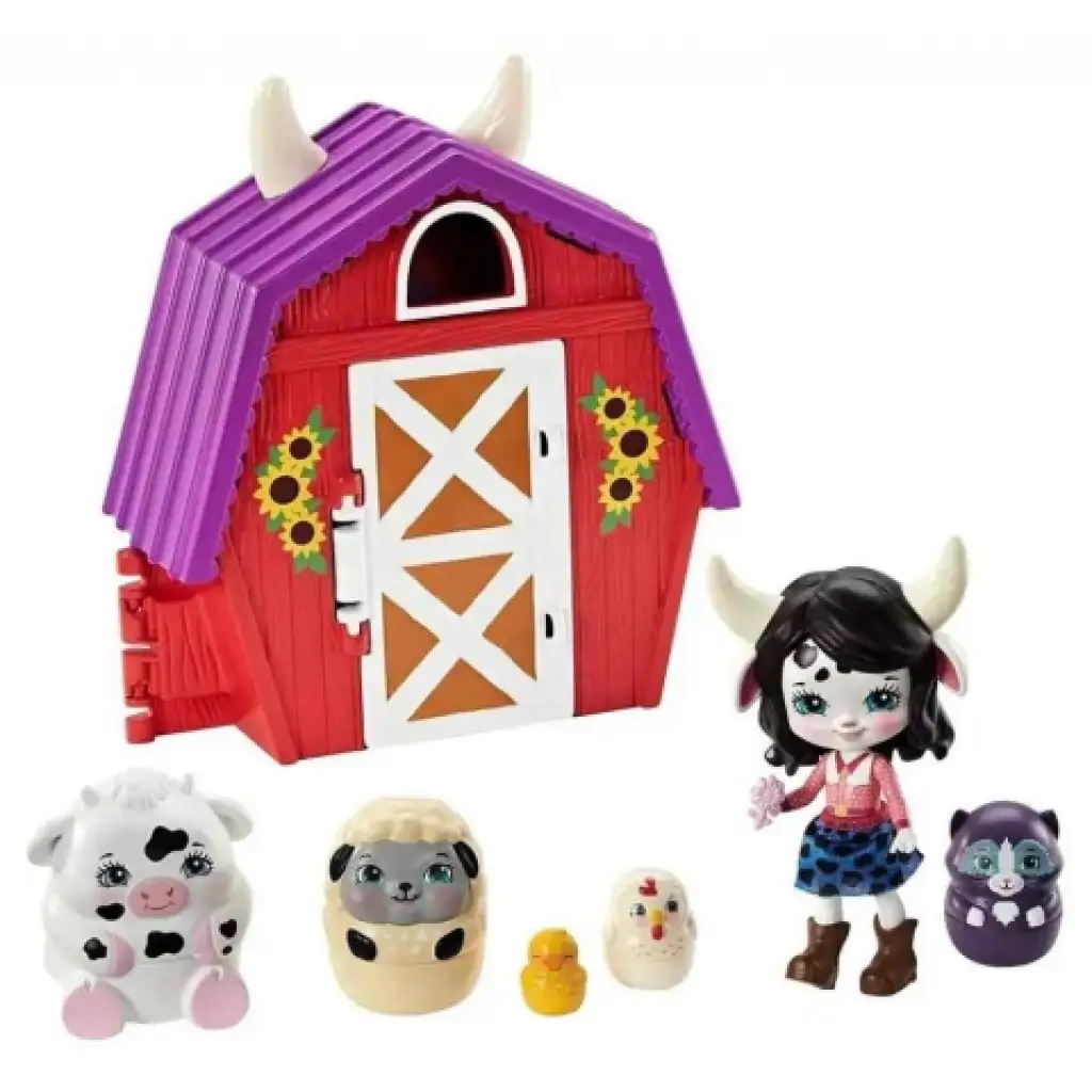 Enchantimals: Vollgepacktes Kuhstall-Set - Mattel kép 2
