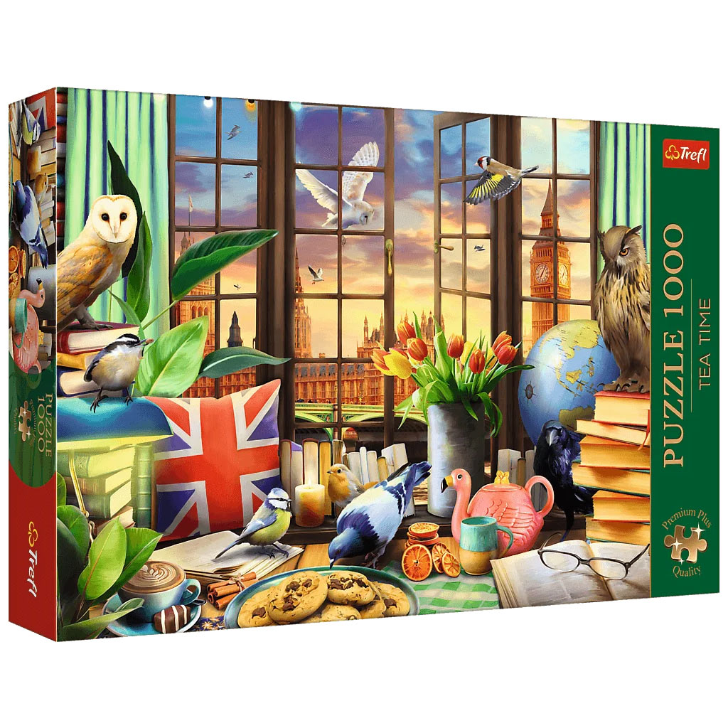 Englischer Nachmittag 1000-teiliges Premium Plus Quality Puzzle – Trefl