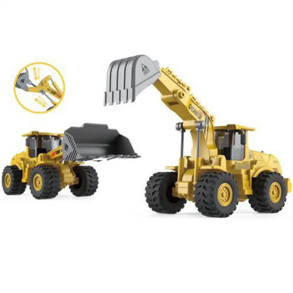 Erdbaumaschinen in zwei Varianten