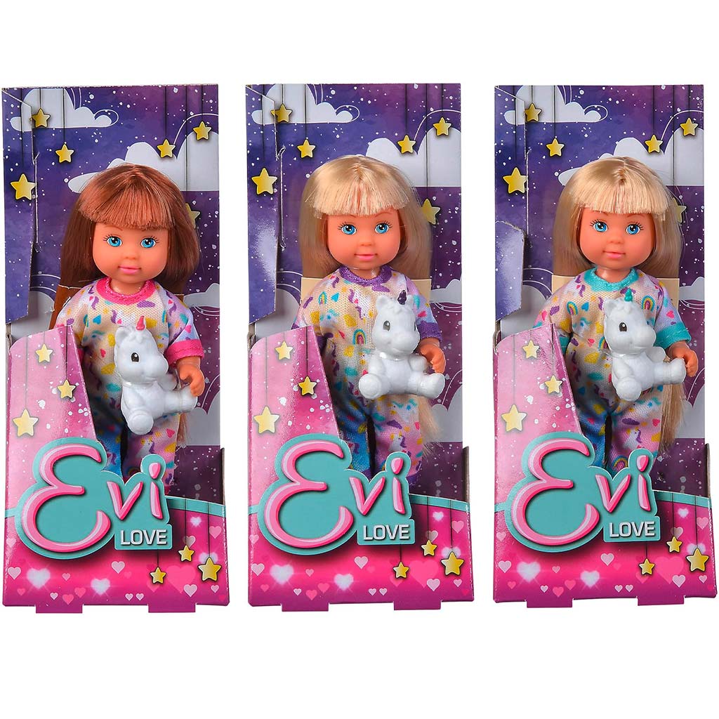 Evi Love: Évi-Puppe im Schlafanzug mit Einhorn, in verschiedenen Ausführungen - Simba Toys