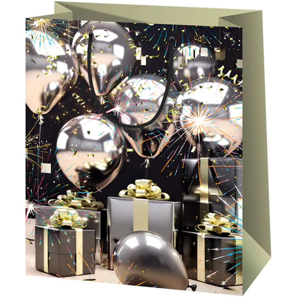 Exklusive Party-Luftballon-Geschenktasche mittlerer Größe 18x10x23cm