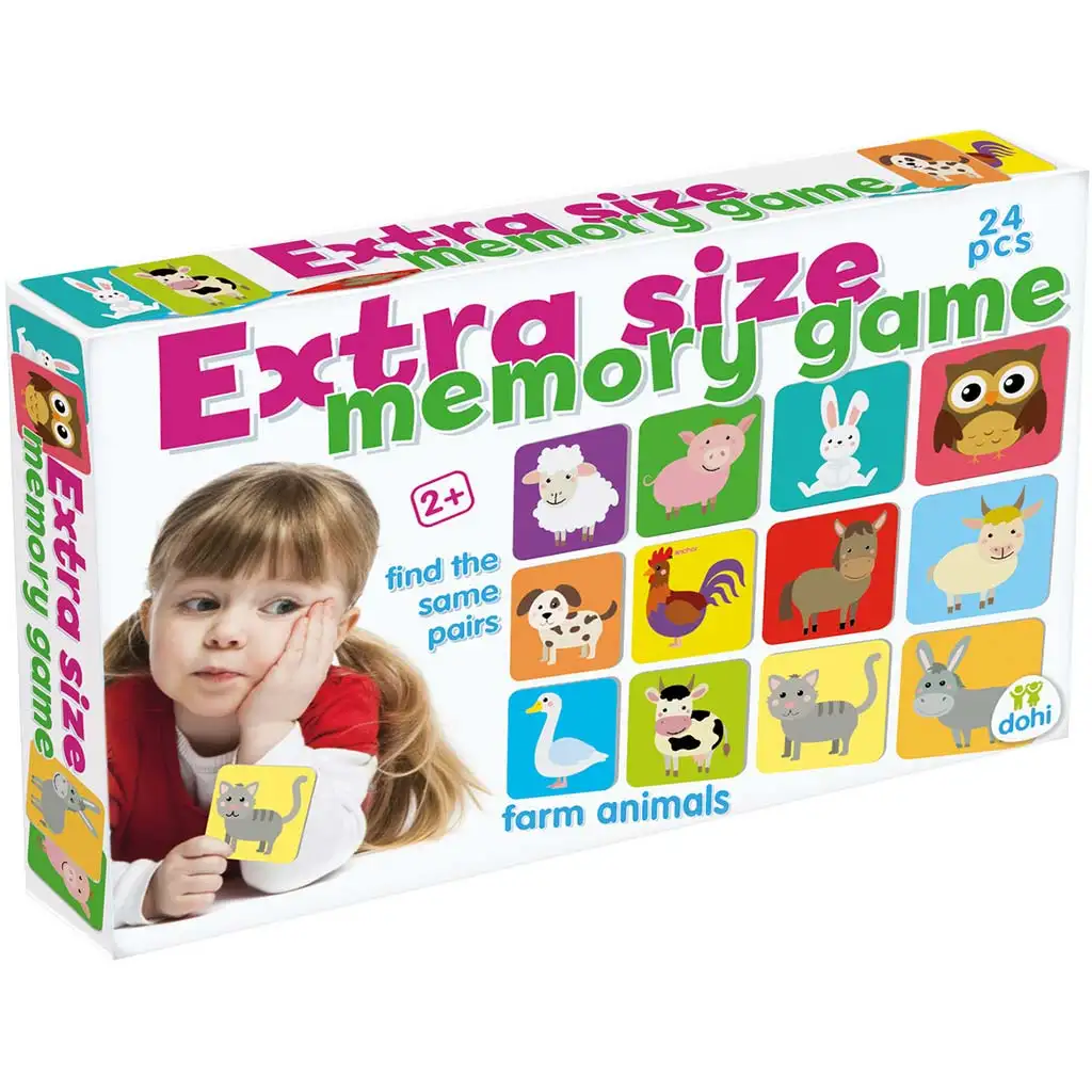 Extra großes Memory-Spiel - Bauernhoftiere