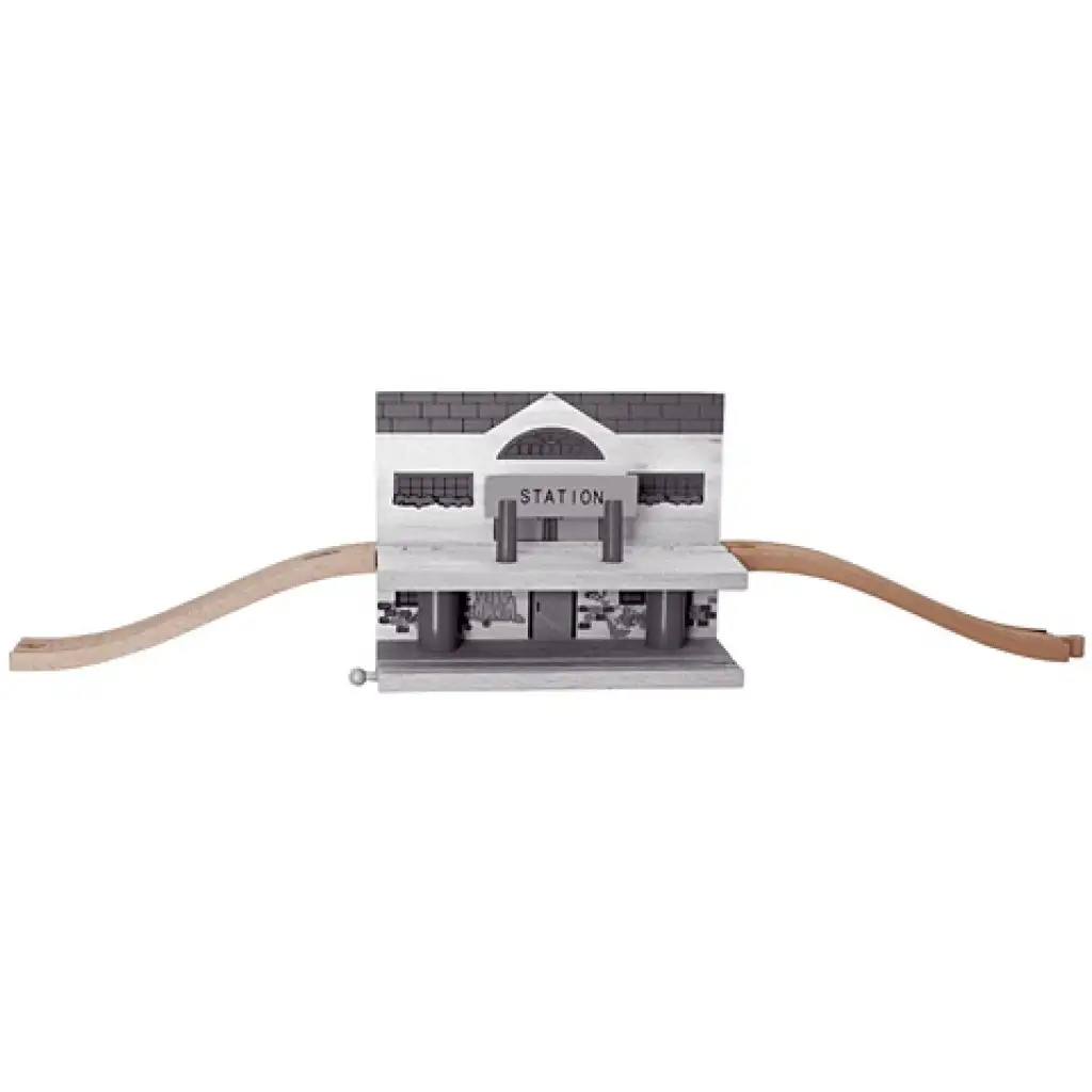 Holz steigende Eisenbahnschiene Zubehör 2 Stück kép 2