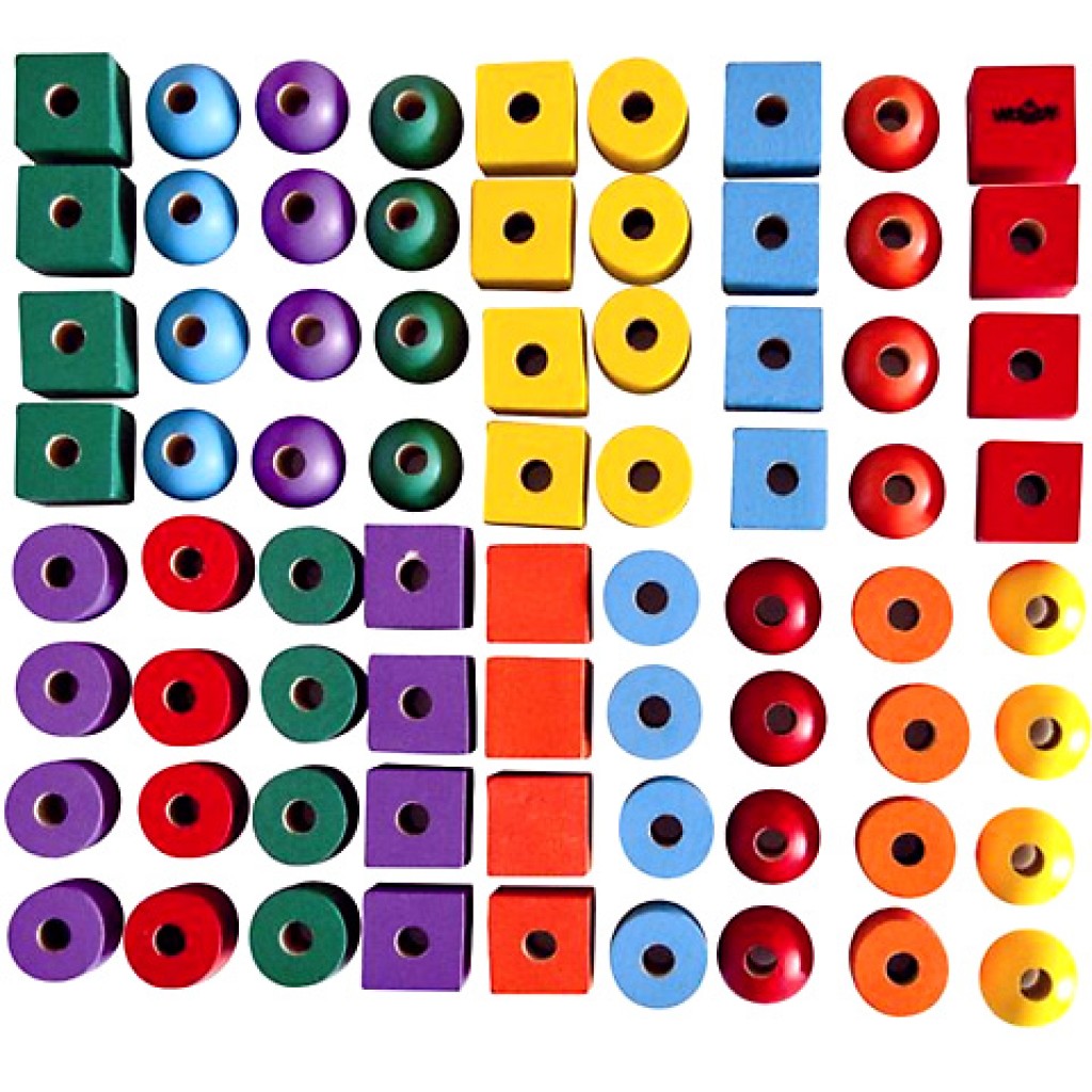 Holzperlen-Set 72 Stück kép 2