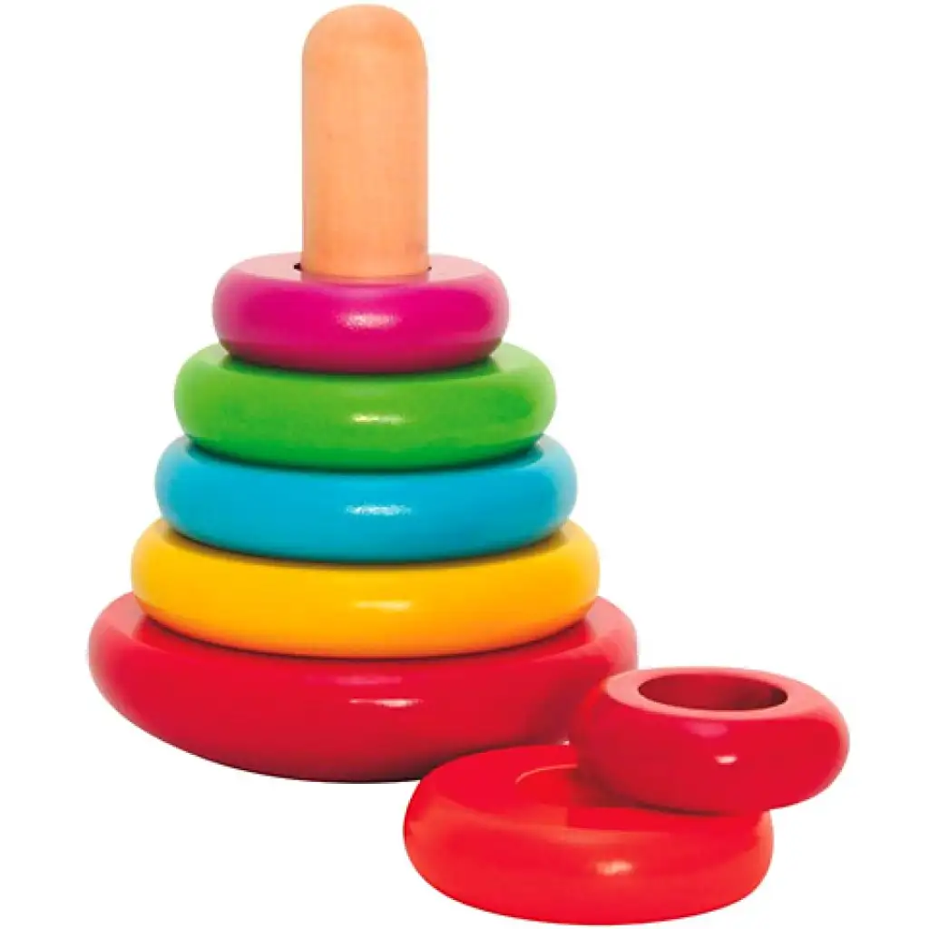 Holzringpyramide 8-teilig kép 2