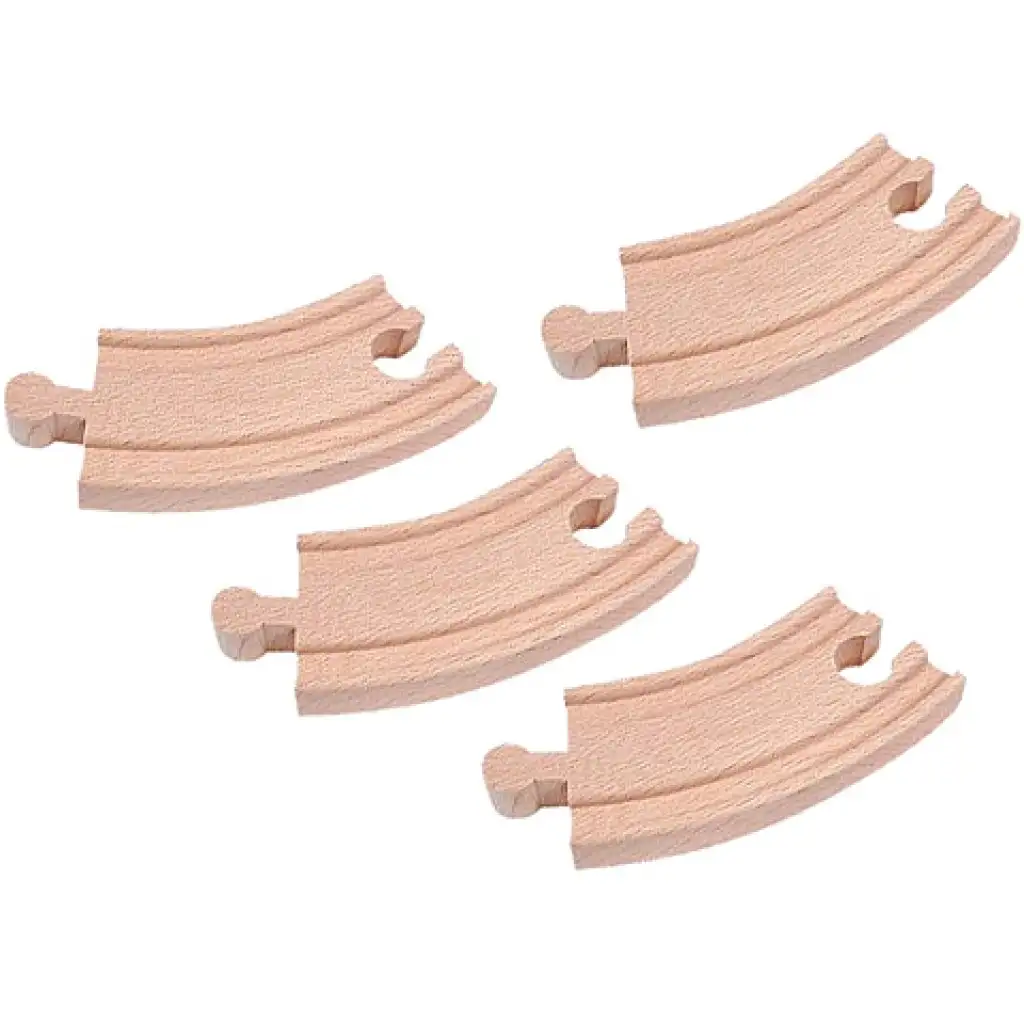 Holz gebogene Eisenbahnschiene 4 Stück