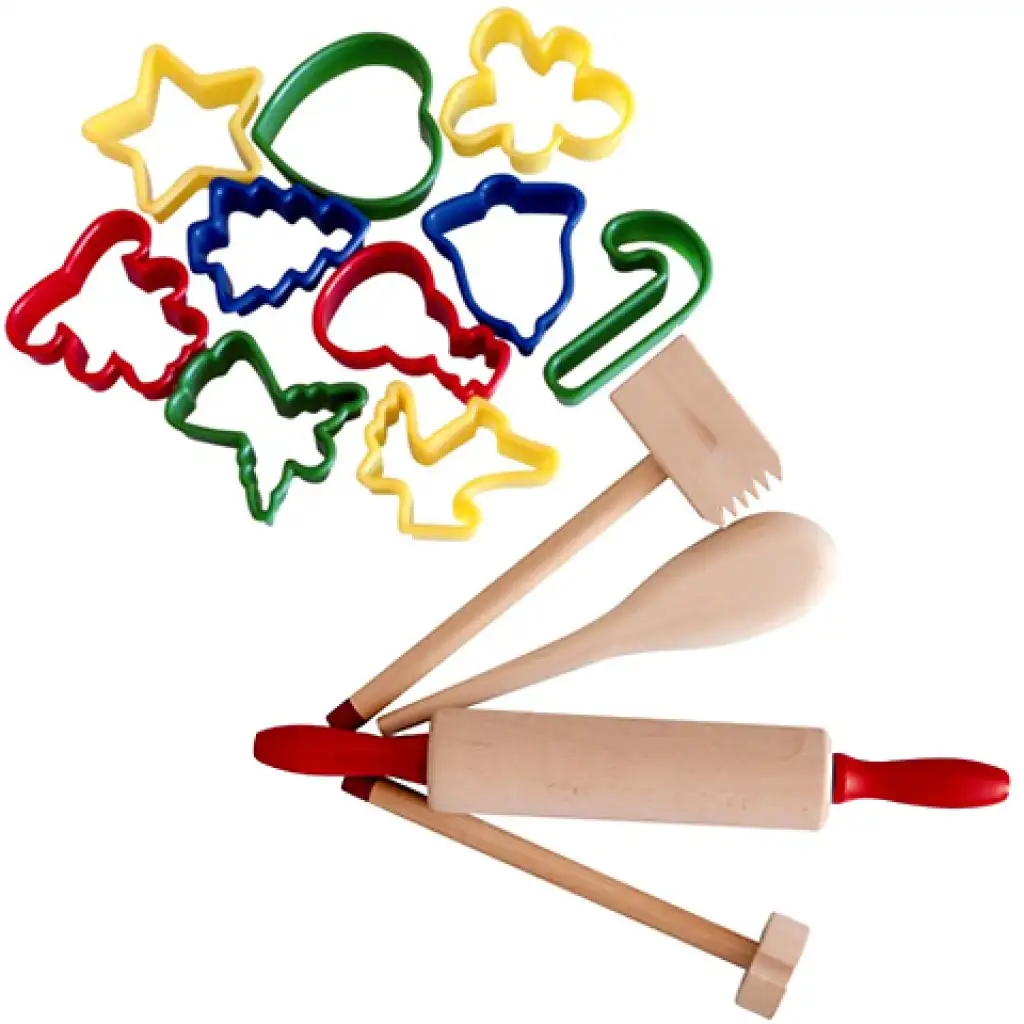 Holz-Küchenzubehör-Set mit 15 Teilen kép 2