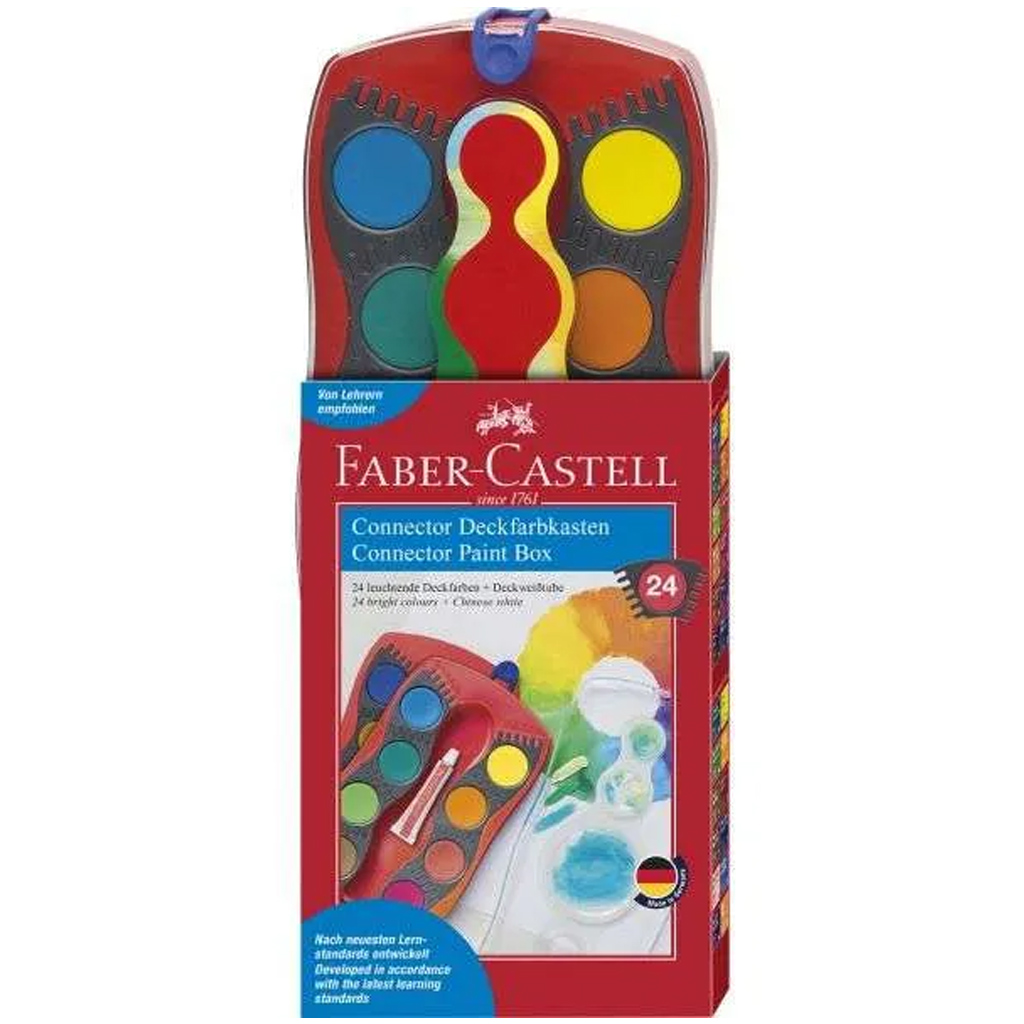 Faber-Castell: Connector 24-teiliges Wasserfarbenset