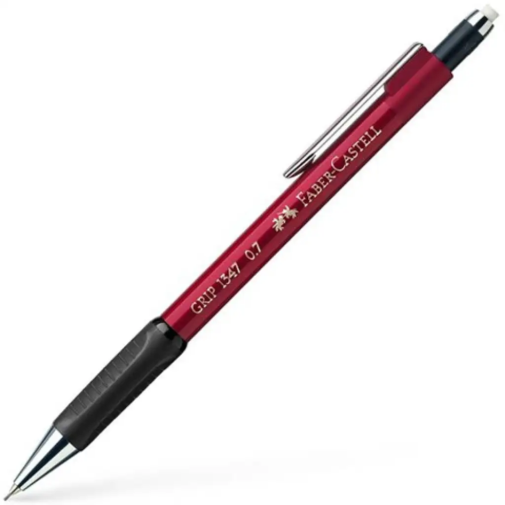 Faber-Castell: Druckbleistift Grip 1347 0,7mm rot