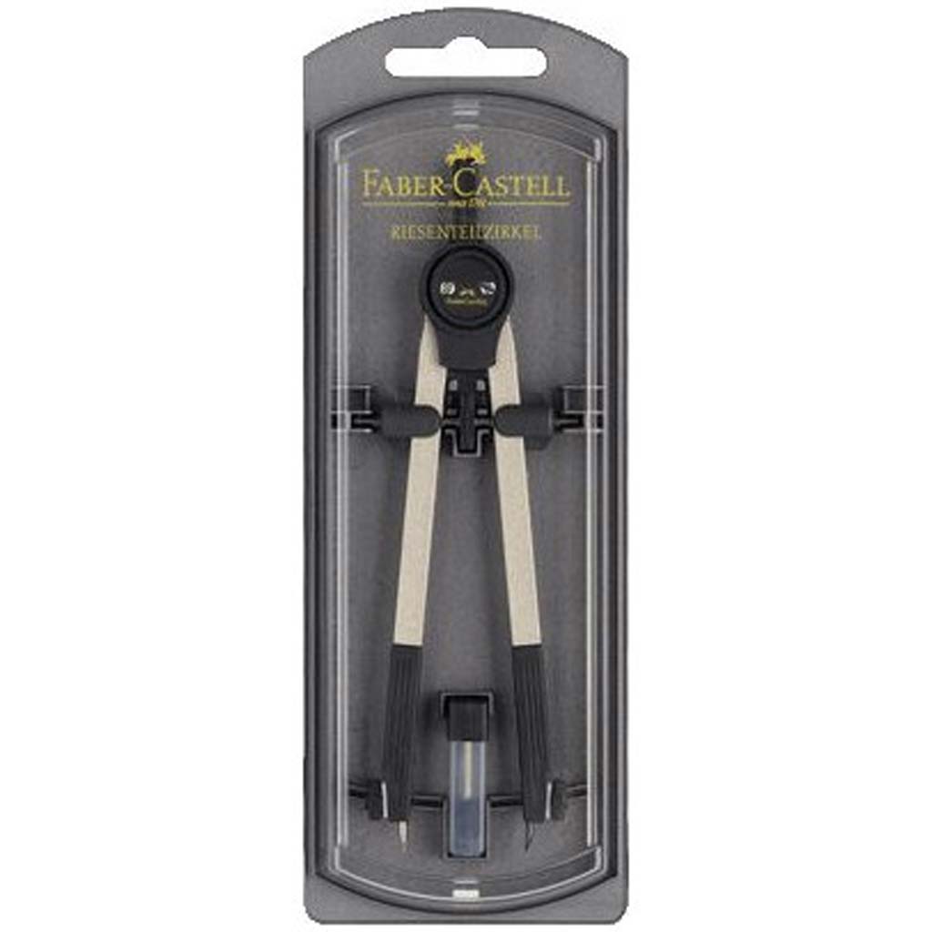 Faber-Castell: Giant Schulzirkel – schwarz-silber