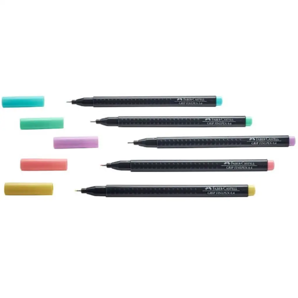 Faber-Castell: Grip 0,4mm Pastell Fineliner Set 5 Stück kép 2