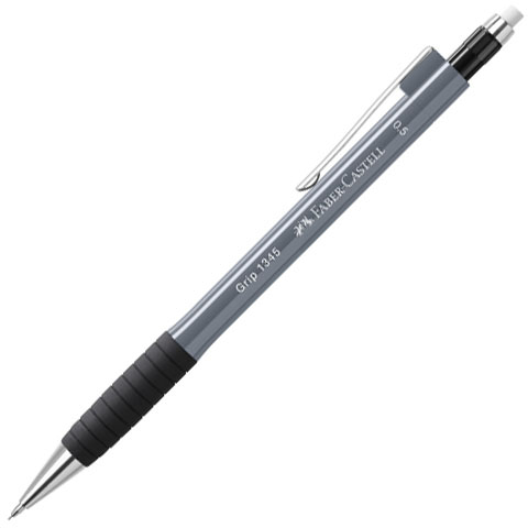 Faber-Castell: Grip 1345 Druckbleistift in Grau 0,5mm