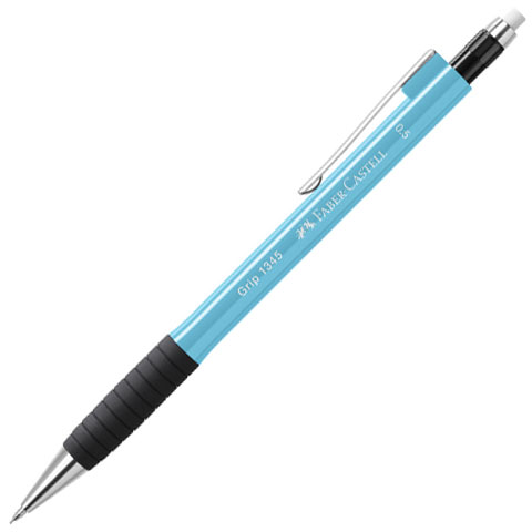 Faber-Castell: Grip 1345 Druckbleistift in Hellblau 0,5mm