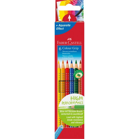 Faber-Castell: Grip 2001 Buntstift-Set 6-teilig