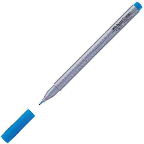 Faber-Castell: Grip Finepen Faserschreiber 0,4mm hellblau