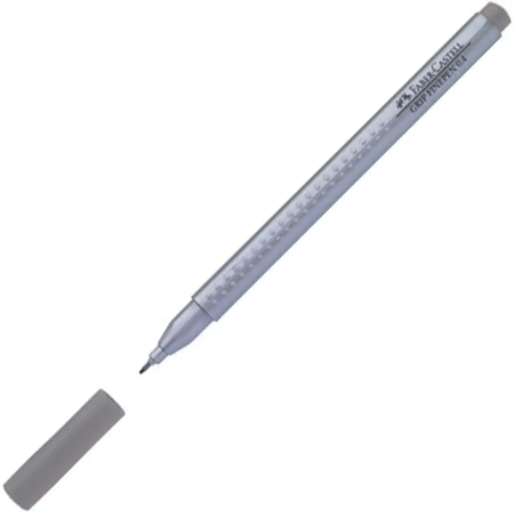 Faber-Castell: Grip Finepen Faserschreiber 0,4mm warmgrau