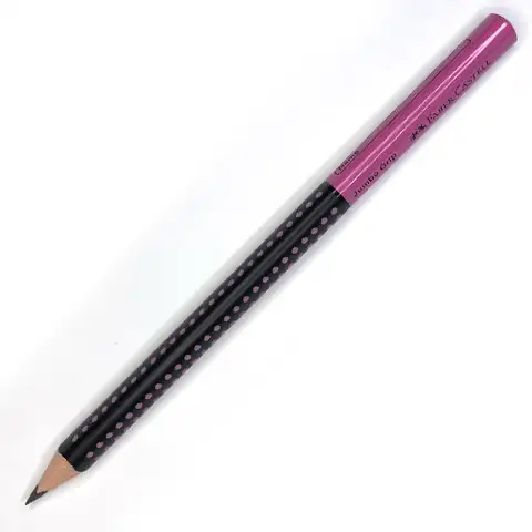 Faber-Castell: Jumbo Grip HB Bleistift pink-schwarz 1 Stk