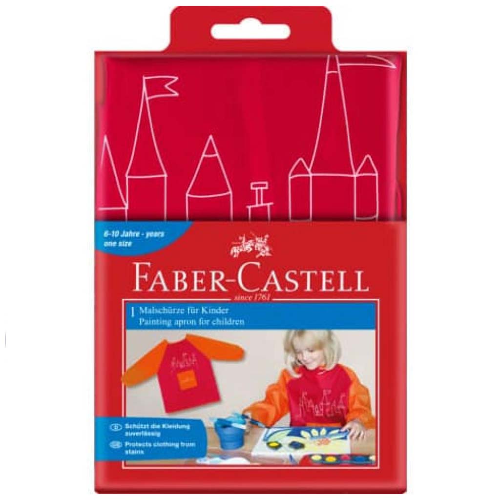 Faber-Castell: Malkittel für Kinder in Rot-Orange
