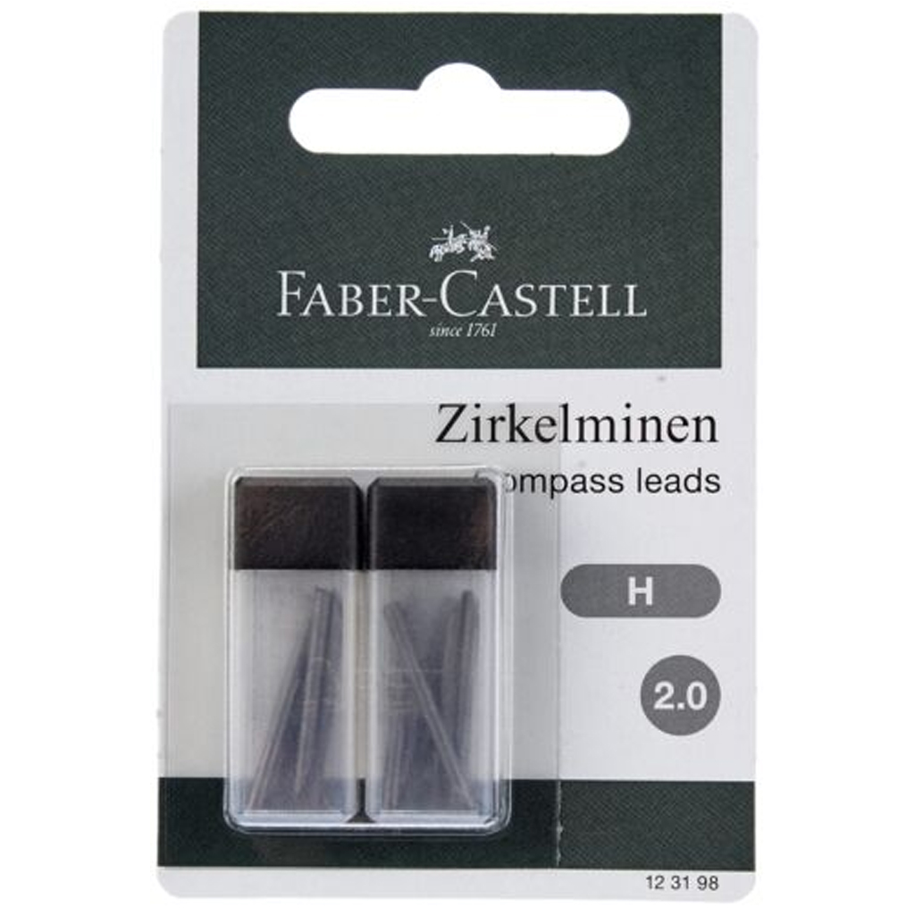 Faber-Castell: Zirkelmine 2mm 2x6 Stück H