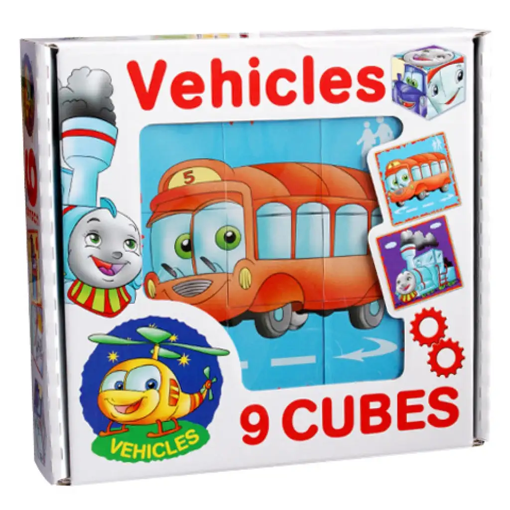 Fahrzeug-Märchenwürfel 9 Stück