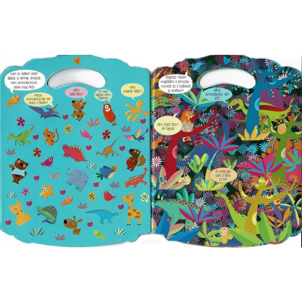 Farbiges Beschäftigungsheft mit Dinosauriern kép 3
