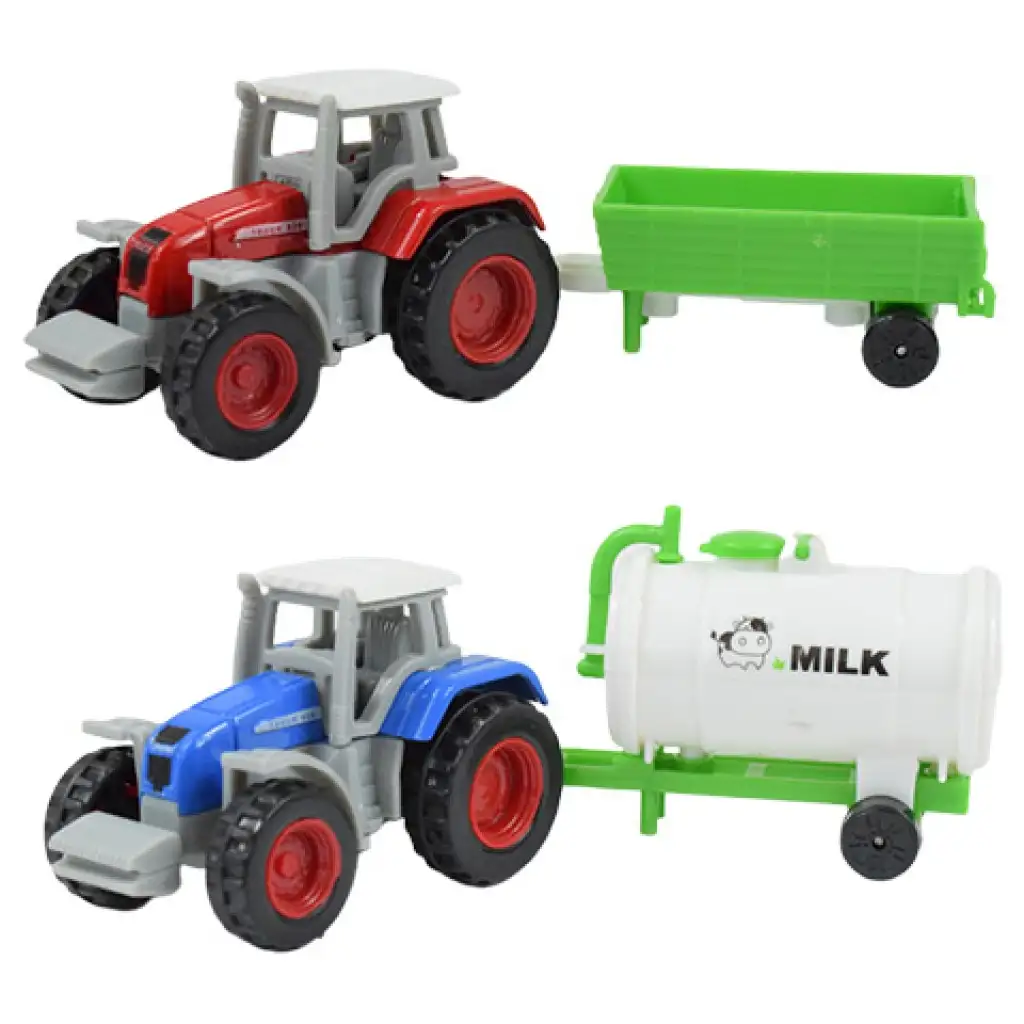 Farm World: 4-teiliges landwirtschaftliches Traktor-Set mit Anhänger 1/64 kép 3