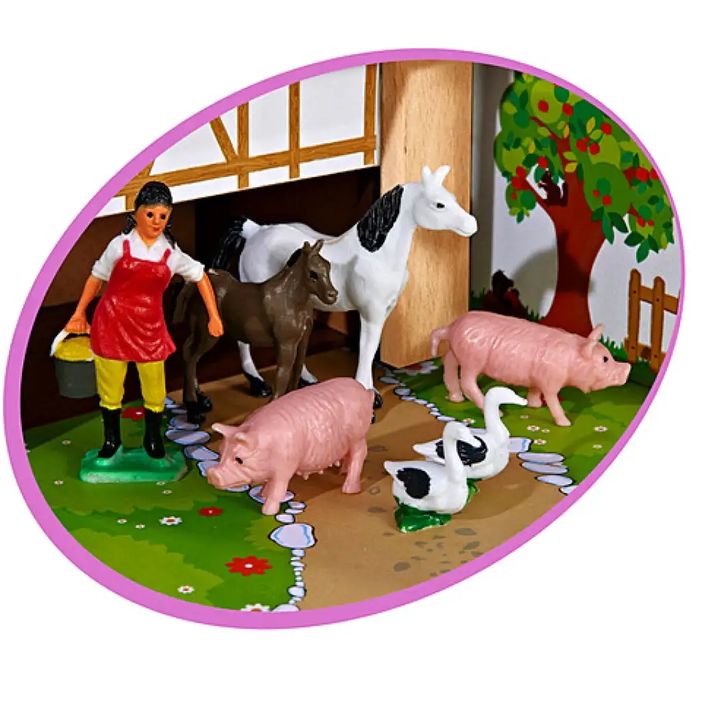 Bauernhof Holzspielset - Eichhorn kép 2