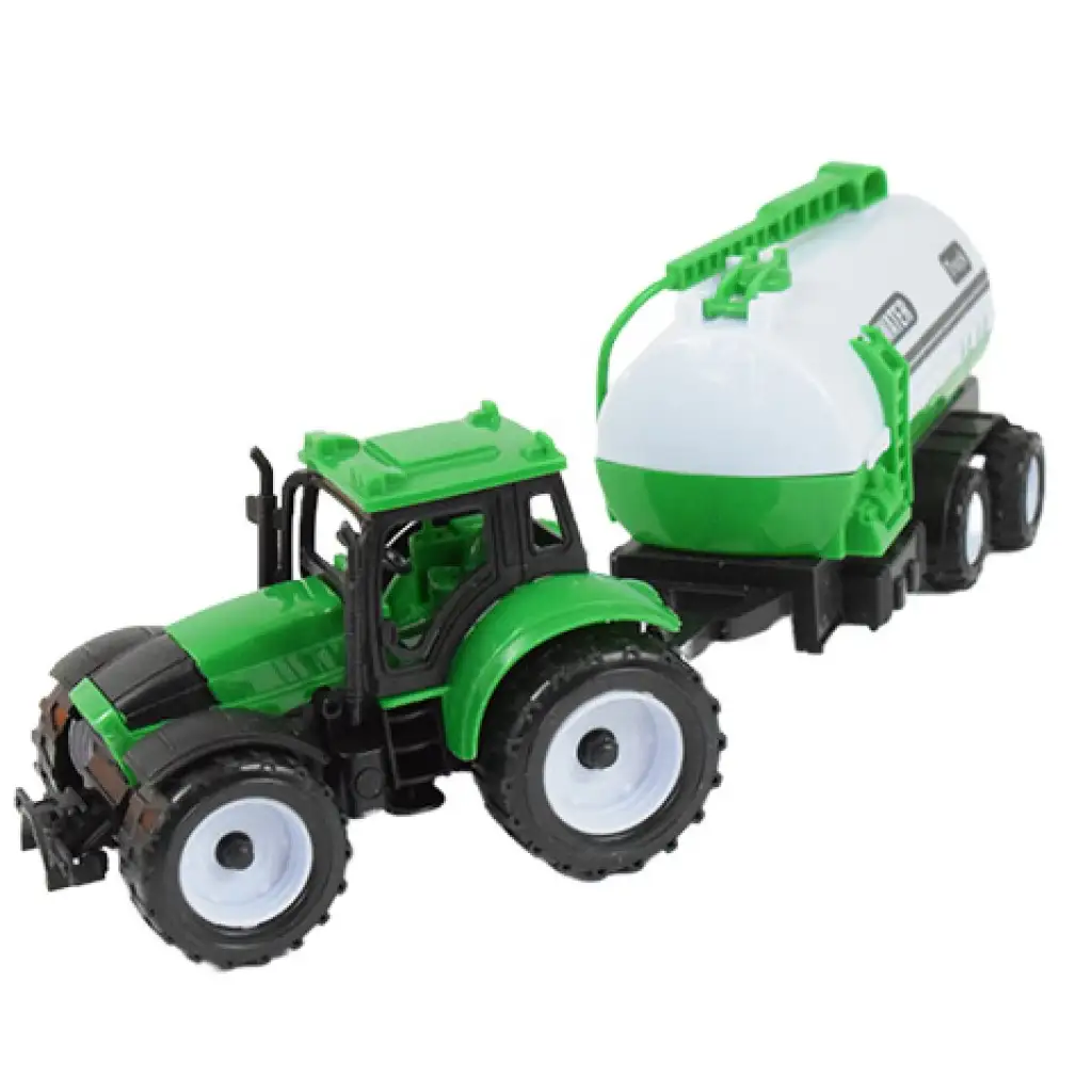 Farmer Truck: Dreiteiliges Bauernhof-Traktor-Set mit Anhänger 28cm kép 5